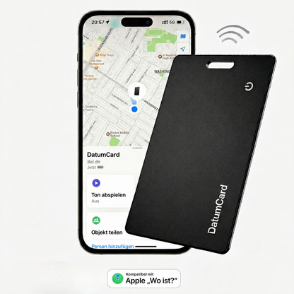 DatumCard, die ultraflache 1,8-mm-Tracker-Karte für die Geldbörse, kompatibel mit Apple „Wo ist?“ – Bild 8